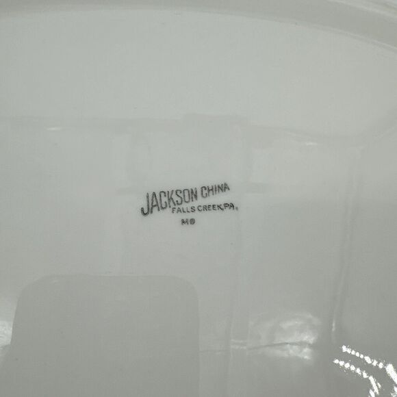 Platter Jackson China Gold Scroll pattern 13.5" L x 9.25” W Restaurantware MCM - Picture 9 of 13